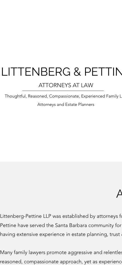 Current mobile website screenshot